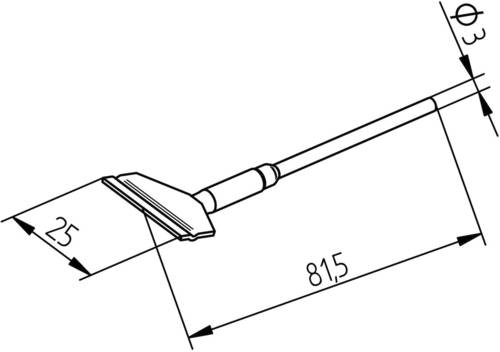 Ersa Entlötspitze Spitzen-Größe 25mm Inhalt 1St. von Ersa