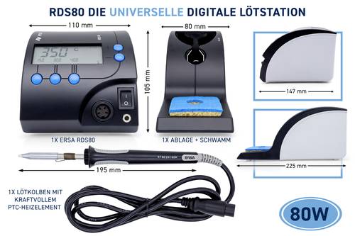 Ersa RDS 80 Lötstation digital 80W +150 - +450°C von Ersa