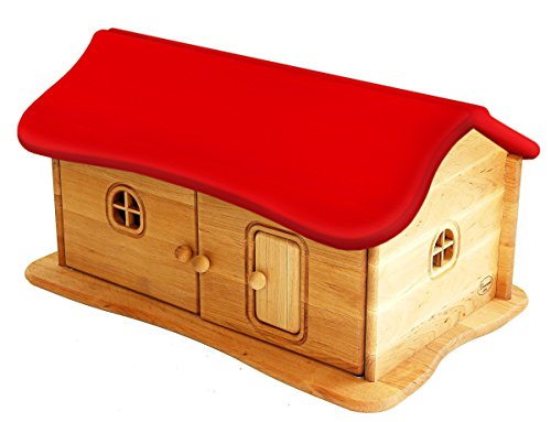 Erst-Holz Drewart großes Haus mit Dach rot, Bauernhaus, Spielhaus, Kleiner Kinderbauernhof 935-4026 von Erst-Holz