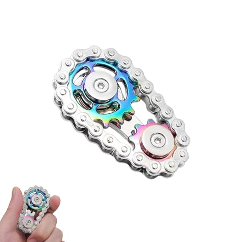 Eruceky Zahnräder Fidget Kette, Fidget Spinner, Kette Getriebe Fidget Spinner, für Stress Relief, für Anti-Angst, Angst Relief Finger Spielzeug Gadgets für Erwachsene von Eruceky