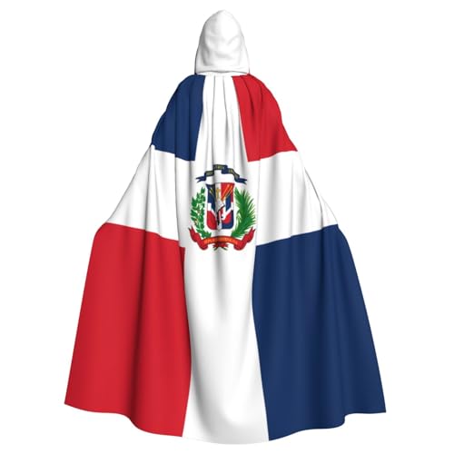Erwqavc Kapuzenumhang für Herren, Cosplay, Kostüm, Halloween, Motto-Party, lange Dominikanische Republik Druck, Umhang Uniform Erwqavc Kapuzenumhang für Herren, Cosplay, Kostüm, Halloween, Motto-Party, lange Dominikanische Republik Druck, Umhang Uniform von Erwqavc