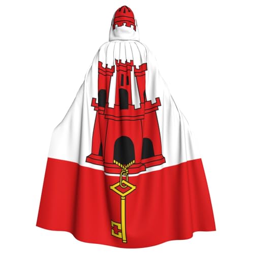 Erwqavc Kapuzenumhang für Herren, Cosplay, Kostüm, Halloween, Motto-Party, lange Flagge von Gibraltar, Umhang, Uniform Erwqavc Kapuzenumhang für Herren, Cosplay, Kostüm, Halloween, Motto-Party, lange Flagge von Gibraltar, Umhang, Uniform von Erwqavc
