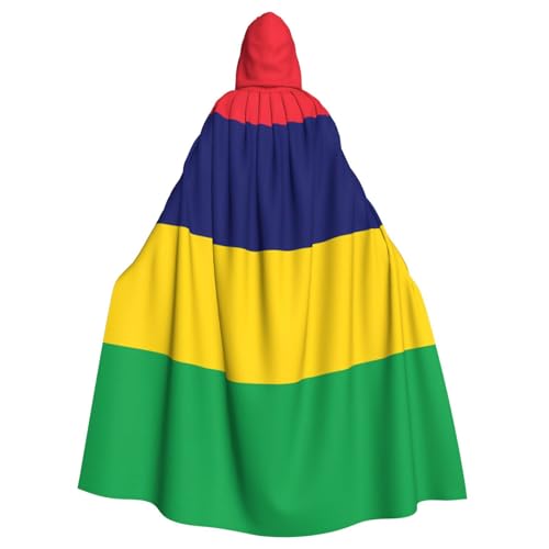 Erwqavc Kapuzenumhang für Herren, Cosplay, Kostüm, Halloween, Motto-Party, lange Flagge von Mauritius, Umhang, Uniform Erwqavc Kapuzenumhang für Herren, Cosplay, Kostüm, Halloween, Motto-Party, lange Flagge von Mauritius, Umhang, Uniform von Erwqavc