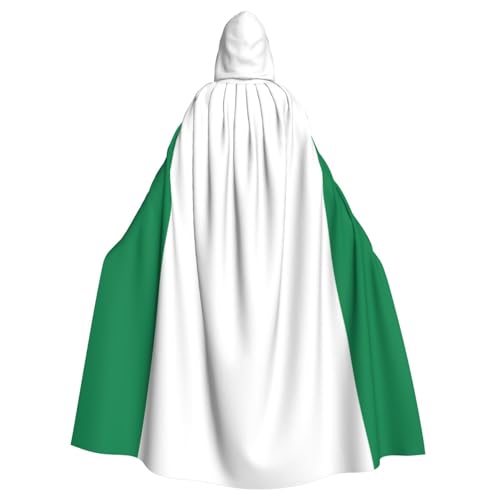 Erwqavc Kapuzenumhang für Herren, Cosplay, Kostüm, Halloween, Motto-Party, lange Flagge von Nigeria, Umhang, Uniform Erwqavc Kapuzenumhang für Herren, Cosplay, Kostüm, Halloween, Motto-Party, lange Flagge von Nigeria, Umhang, Uniform von Erwqavc