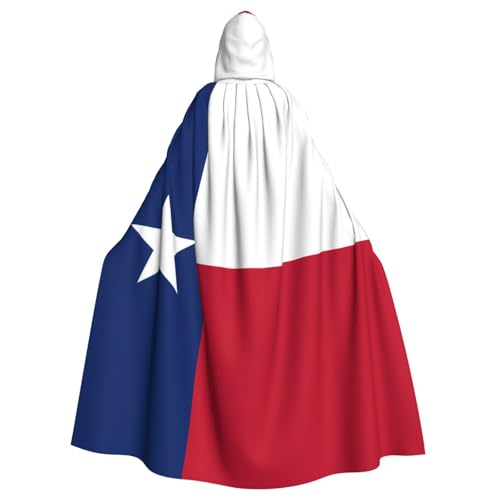Erwqavc Kapuzenumhang für Herren, Cosplay, Kostüm, Halloween, Motto-Party, lange Flagge von Texas, Umhang Uniform Erwqavc Kapuzenumhang für Herren, Cosplay, Kostüm, Halloween, Motto-Party, lange Flagge von Texas, Umhang Uniform von Erwqavc