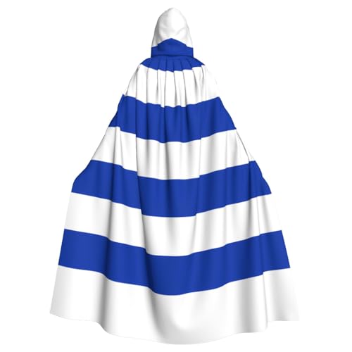 Erwqavc Kapuzenumhang für Herren, Cosplay, Kostüm, Halloween, Motto-Party, lange Flagge von Uruguay, Umhang Uniform von Erwqavc