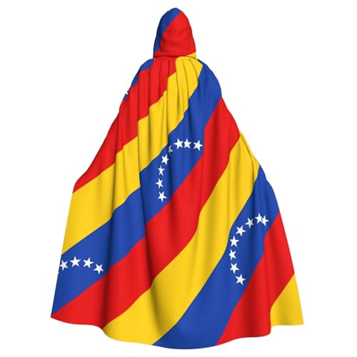 Erwqavc Kapuzenumhang für Herren, Cosplay, Kostüm, Halloween, Motto-Party, lange Flagge von Venezuela, bedruckt, Umhang Uniform Erwqavc Kapuzenumhang für Herren, Cosplay, Kostüm, Halloween, Motto-Party, lange Flagge von Venezuela, bedruckt, Umhang Uniform von Erwqavc