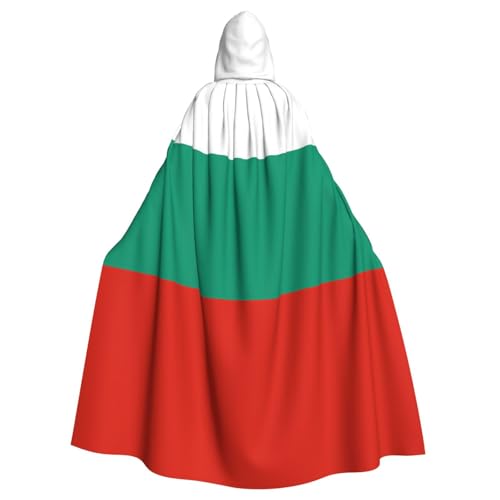Erwqavc Kapuzenumhang für Herren, Cosplay, Kostüm, Halloween, Motto-Party, lange bulgarische Flagge, Druck, Umhang, Uniform Erwqavc Kapuzenumhang für Herren, Cosplay, Kostüm, Halloween, Motto-Party, lange bulgarische Flagge, Druck, Umhang, Uniform von Erwqavc