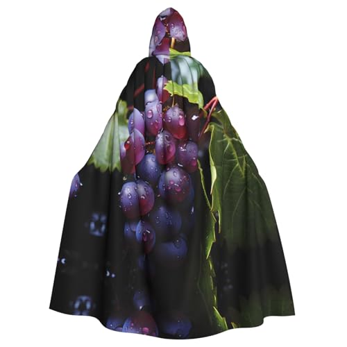Erwqavc Kapuzenumhang für Herren, Cosplay, Kostüm, Halloween, Motto-Party, lange frische Trauben bedruckt, Umhang Uniform Erwqavc Kapuzenumhang für Herren, Cosplay, Kostüm, Halloween, Motto-Party, lange frische Trauben bedruckt, Umhang Uniform von Erwqavc
