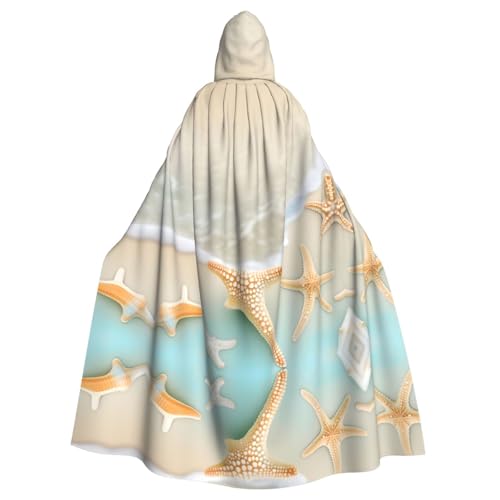 Erwqavc Kapuzenumhang für Herren, Cosplay, Kostüm, Halloween, Motto-Party, langer Strand, Seestern-Druck, Umhang, Uniform Erwqavc Kapuzenumhang für Herren, Cosplay, Kostüm, Halloween, Motto-Party, langer Strand, Seestern-Druck, Umhang, Uniform von Erwqavc