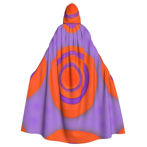 Erwqavc Kapuzenumhang für Herren, Cosplay, Kostüm, Halloween, Motto-Party, langer orangefarbener Kreis-Mitteldruck, Umhang, Uniform Erwqavc Kapuzenumhang für Herren, Cosplay, Kostüm, Halloween, Motto-Party, langer orangefarbener Kreis-Mitteldruck, Umhang, Uniform von Erwqavc