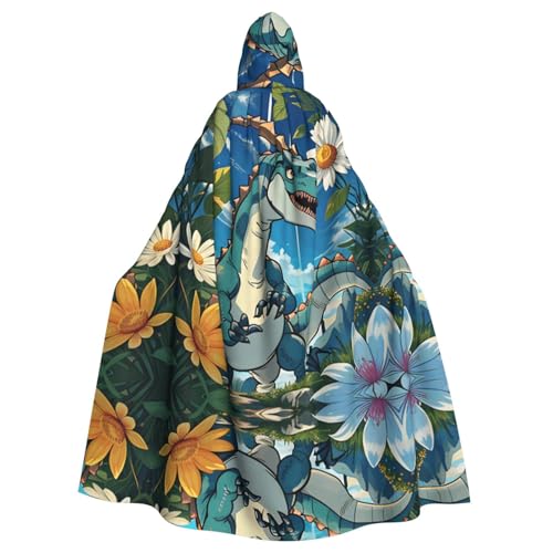 Erwqavc Kapuzenumhang für Herren, Cosplay, Kostüm, Halloween, Motto-Party, langer süßer Dinosaurier-Druck, Umhang, Uniform Erwqavc Kapuzenumhang für Herren, Cosplay, Kostüm, Halloween, Motto-Party, langer süßer Dinosaurier-Druck, Umhang, Uniform von Erwqavc