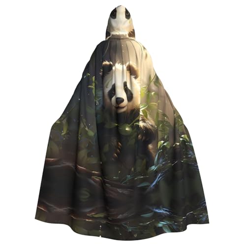 Erwqavc Kapuzenumhang für Herren, Cosplay, Kostüm, Halloween, Motto-Party, langer süßer Panda-Pflanzendruck, Umhang, Uniform Erwqavc Kapuzenumhang für Herren, Cosplay, Kostüm, Halloween, Motto-Party, langer süßer Panda-Pflanzendruck, Umhang, Uniform von Erwqavc