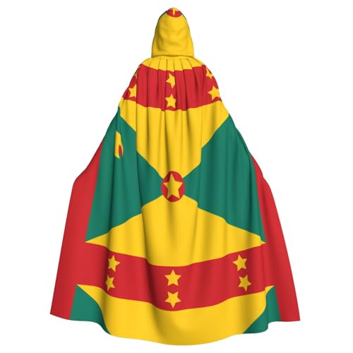 Kapuzenumhang für Herren, Cosplay, Kostüm, Halloween, Motto-Party, lange Flagge von Grenada, Umhang, Uniform Kapuzenumhang für Herren, Cosplay, Kostüm, Halloween, Motto-Party, lange Flagge von Grenada, Umhang, Uniform von Erwqavc