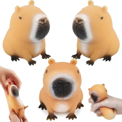 3 Stück Capybara Squeeze Toy, Kapybara Stressball Kinder, Capybara Anti Stress Spielzeug, Anti Stress Spielzeug für Lernspielzeug Kinder Erwachsene Geschenke, Stress Squeeze Spielzeug 3 Stück Capybara Squeeze Toy, Kapybara Stressball Kinder, Capybara Anti Stress Spielzeug, Anti Stress Spielzeug für Lernspielzeug Kinder Erwachsene Geschenke, Stress Squeeze Spielzeug von Eryndis