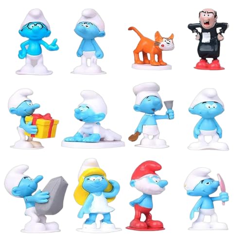 12 Stück Schlümpfe Figuren, Schlümpfe Figuren Tortendeko, Figuren Set, Tortendeko Blau Smurfs, Cartoon Figur Geburtstag, Collectibles Spielzeug, Geburtstags Party Liefert 12 Stück Schlümpfe Figuren, Schlümpfe Figuren Tortendeko, Figuren Set, Tortendeko Blau Smurfs, Cartoon Figur Geburtstag, Collectibles Spielzeug, Geburtstags Party Liefert von Eryndis