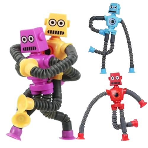 4 Stück Telescopic Robots, Teleskop-Saugnapf Roboter Spielzeug, ensorisches Roboter Tubes-Spielzeug, Roboter Saugnapf Spielzeug für Kinder, Roboter Pop Röhren Spielzeug, Gastgeschenke Für Jungen 4 Stück Telescopic Robots, Teleskop-Saugnapf Roboter Spielzeug, ensorisches Roboter Tubes-Spielzeug, Roboter Saugnapf Spielzeug für Kinder, Roboter Pop Röhren Spielzeug, Gastgeschenke Für Jungen von Eryndis