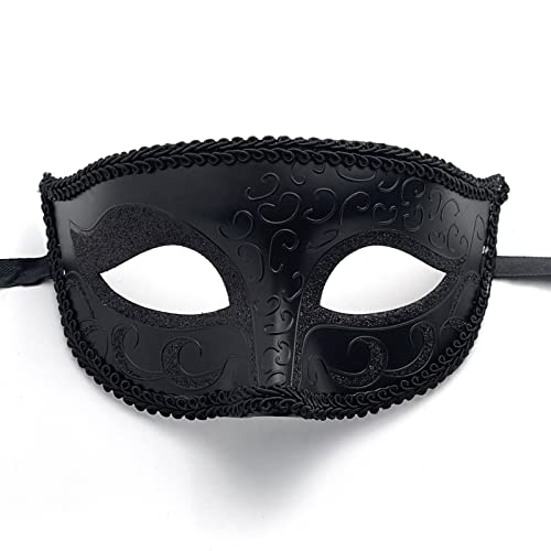 Maskerade Maske für Männer, Fit für Erwachsene, venezianische Halloween Masken, speziell für Kostümball, Mardi Gras (Mysterious Men) von Erythem