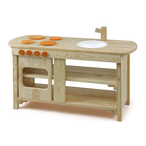 Erzi 10052 Spielküche Outdoor aus Holz für Kinder zum Spielen im Garten, Rollenspiele Erzi 10052 Spielküche Outdoor aus Holz für Kinder zum Spielen im Garten, Rollenspiele von Erzi
