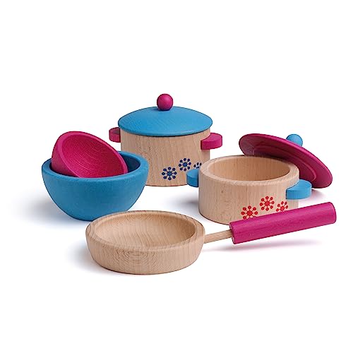 Erzi 10669 Kochset aus Holz, Kinderküche, Kaufladenartikel für Kinder, Rollenspiele Erzi 10669 Kochset aus Holz, Kinderküche, Kaufladenartikel für Kinder, Rollenspiele von Erzi