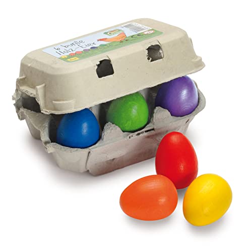 Erzi 17012 Eier, bunt aus Holz im Karton, Kaufladenartikel für Kinder, Rollenspiele Erzi 17012 Eier, bunt aus Holz im Karton, Kaufladenartikel für Kinder, Rollenspiele von Erzi