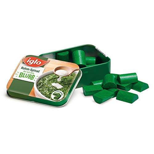 Erzi 18470 Spinat von Iglo aus Holz in der Dose, Kaufladenartikel für Kinder, Rollenspiele Erzi 18470 Spinat von Iglo aus Holz in der Dose, Kaufladenartikel für Kinder, Rollenspiele von Erzi