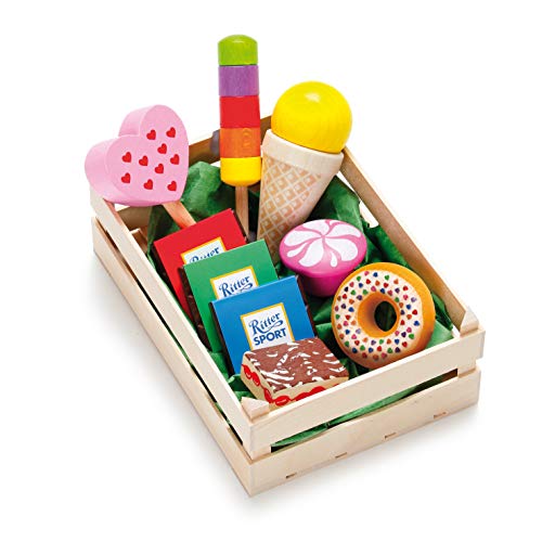 Erzi 28135 Sortiment Süßwaren aus Holz, Kaufladenartikel für Kinder, Rollenspiele Erzi 28135 Sortiment Süßwaren aus Holz, Kaufladenartikel für Kinder, Rollenspiele von Erzi