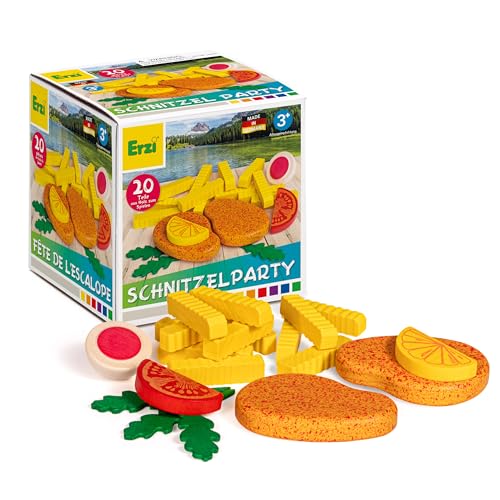 Erzi 28136 Sortierung Schnitzelparty aus Holz, Kaufladenartikel für Kinder, Rollenspiele. Erzi 28136 Sortierung Schnitzelparty aus Holz, Kaufladenartikel für Kinder, Rollenspiele. von Erzi