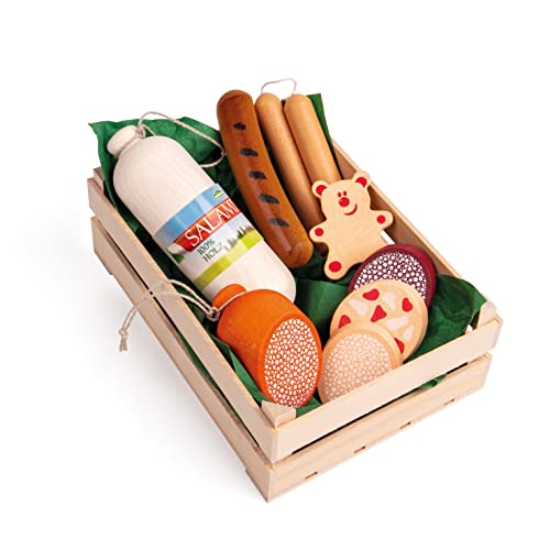 Erzi 28140 Sortiment Wurstwaren aus Holz, Kaufladenartikel für Kinder, Rollenspiele Erzi 28140 Sortiment Wurstwaren aus Holz, Kaufladenartikel für Kinder, Rollenspiele von Erzi
