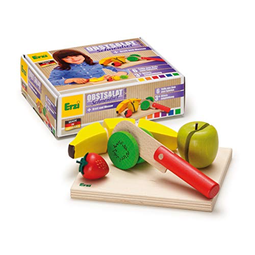 Erzi 28206 Schneidset Obstsalat aus Holz, Kaufladenartikel für Kinder, Rollenspiele Erzi 28206 Schneidset Obstsalat aus Holz, Kaufladenartikel für Kinder, Rollenspiele von Erzi