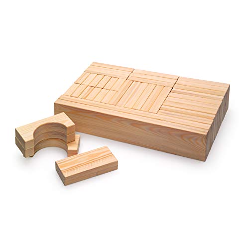 Erzi 41022 Bausteine Maxi aus Holz, Fördert die Kreativität von Erzi
