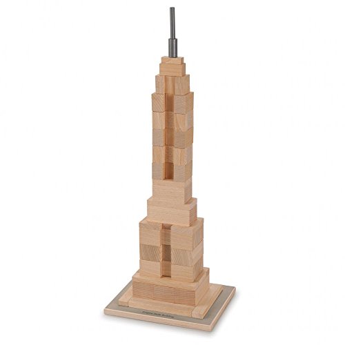 Erzi 41305 Architect – Empire State Building - Holzspielzeug, Bausteine-Set von Erzi