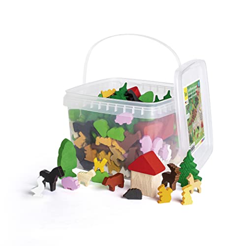 Erzi 41370 Spielfiguren aus Holz für Kinder, Fördert die Kreativität und Feinmotorik Erzi 41370 Spielfiguren aus Holz für Kinder, Fördert die Kreativität und Feinmotorik von Erzi