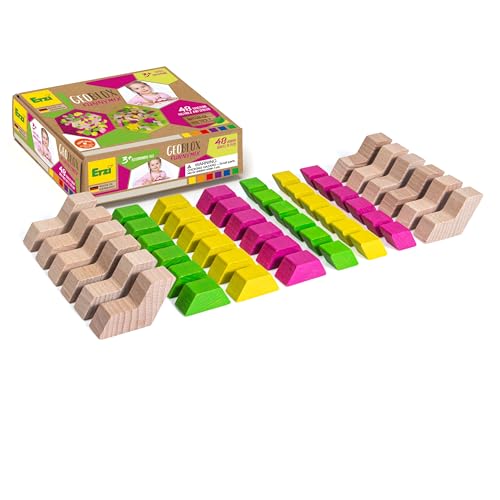 Erzi 42088 Bausteine GeoBlox FunnyMix aus Holz zum kreativen Bauen und konstruieren Erzi 42088 Bausteine GeoBlox FunnyMix aus Holz zum kreativen Bauen und konstruieren von Erzi