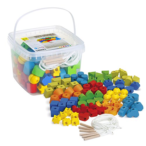 Erzi 42518 Lernspiel Fädelsteine, Fördert Kreativität und Feinmotorik Erzi 42518 Lernspiel Fädelsteine, Fördert Kreativität und Feinmotorik von Erzi