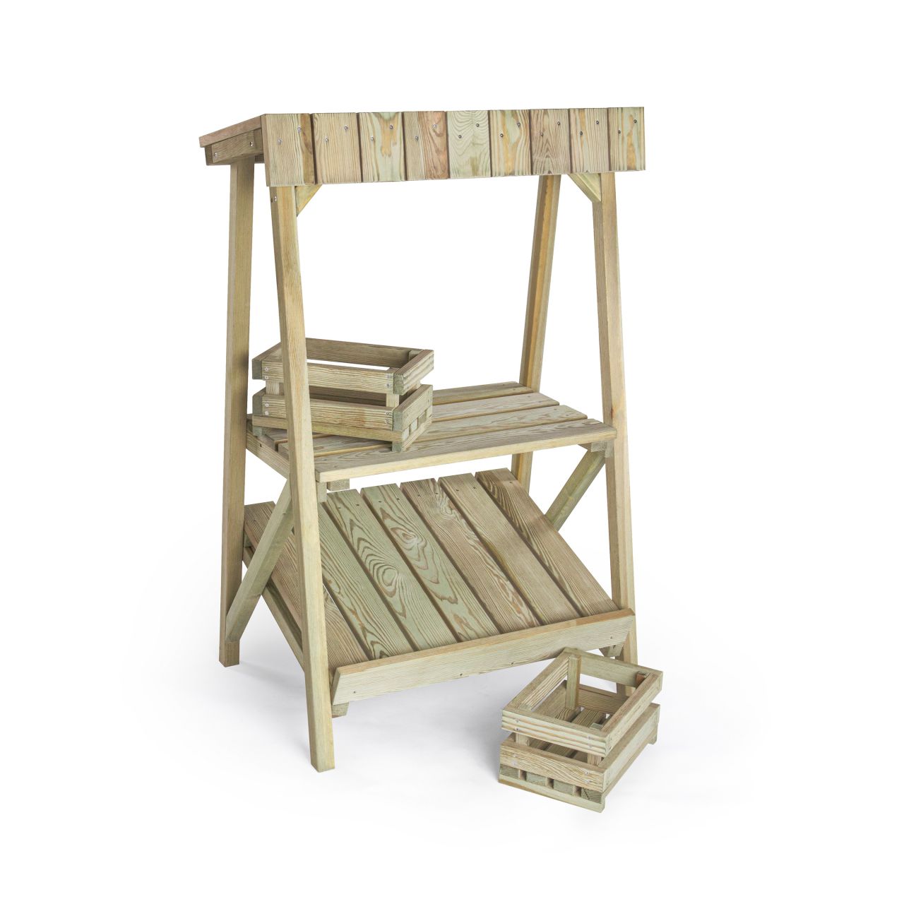 Erzi Outdoor Marktstand aus Holz von Erzi