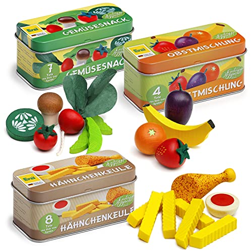 Erzi Snackbox aus Holz, Kaufladenartikel für Kinder, Rollenspiele von Erzi