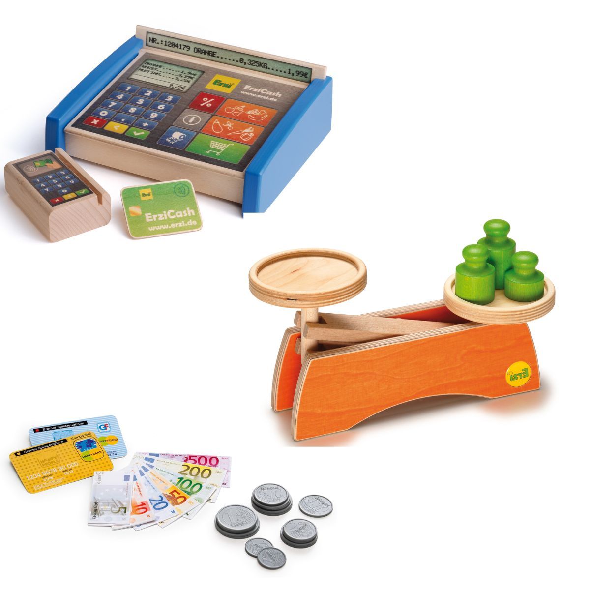 Kaufladen Zubehörset Kasse, Waage und Spielgeld Erzi Kaufladen Zubehörset Kasse, Waage und Spielgeld Erzi von Erzi