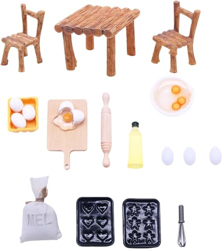 Esayeefo 19 Stück Zubehör für Miniaturwichtel Miniaturzubehör für Puppenhäuser Puppenhaus Miniaturmöbel Mini Simulierte Küchengeräte Esayeefo 19 Stück Zubehör für Miniaturwichtel Miniaturzubehör für Puppenhäuser Puppenhaus Miniaturmöbel Mini Simulierte Küchengeräte von Esayeefo