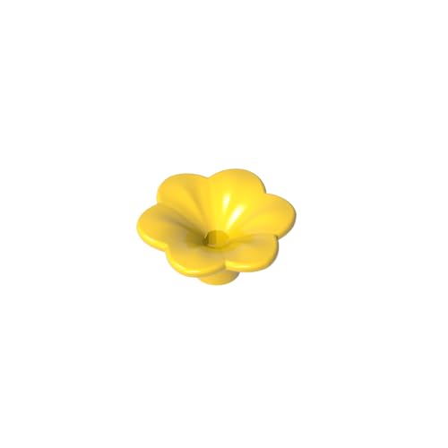 Klassische Ziegel GDS-2059-030 Plant, Outdoor Accessory Kit, Flower with 6 Rounded Petals and Pin Kompatibel mit Lego 95831 100% Kompatibel mit Lego und Allen großen Ziegel-Marken von Eske Kouri