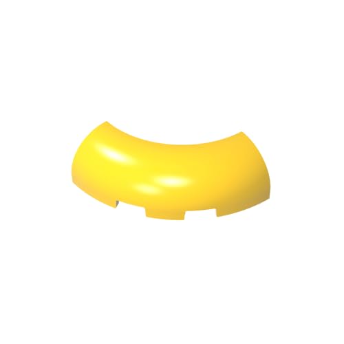 Klassische Ziegel GDS-2189-071 Brick Round Corner 3 x 3 x 1 with Bottom Cut Outs [No Studs] [1/4 Arch] Kompatibel mit Lego None 100% Kompatibel mit Lego und Allen großen Ziegel-Marken von Eske Kouri