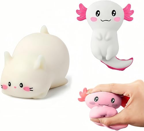 Esoes 3 Stück Squeeze Spielzeug,Antistress Spielzeug,Niedliche Weiße Katze Stressball,Lustiges Squishy Antistress Spielzeug,Salamander Stressabbau Spielzeug, für Erwachsene und Kinder Esoes 3 Stück Squeeze Spielzeug,Antistress Spielzeug,Niedliche Weiße Katze Stressball,Lustiges Squishy Antistress Spielzeug,Salamander Stressabbau Spielzeug, für Erwachsene und Kinder von Esoes