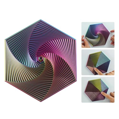 Esoes Fidget Hexagon Fidget,3D Printing Hexagon Spiral Spielzeug, 12cm Hexagon Cube Gear Spielzeug Fidget ,Taschenformat Fidgettoy Für Angst Stresslinderung and Keeping Idle Hands Busy Esoes Fidget Hexagon Fidget,3D Printing Hexagon Spiral Spielzeug, 12cm Hexagon Cube Gear Spielzeug Fidget ,Taschenformat Fidgettoy Für Angst Stresslinderung and Keeping Idle Hands Busy von Esoes