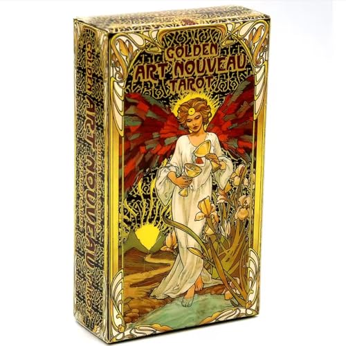 Esotericart Golden Art Nouveau Tarot-Deck, 78 Karten mit Führer, Jugendstil-Design, 11 cm x 6 cm Esotericart Golden Art Nouveau Tarot-Deck, 78 Karten mit Führer, Jugendstil-Design, 11 cm x 6 cm von Esotericart
