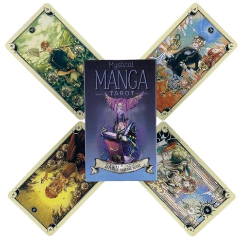 Tarot Manga Mystical Rann mit Texten von Barbara Moore 78 Karten, Tarot mit Manga-Illustrationen, Wahrsagenspiel, Sammelobjekt Tarot Manga Mystical Rann mit Texten von Barbara Moore 78 Karten, Tarot mit Manga-Illustrationen, Wahrsagenspiel, Sammelobjekt von Esotericart