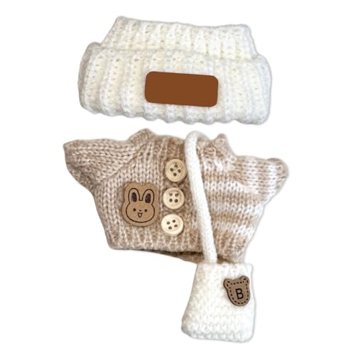 Esshogo 1 Set LBB Kleidung 17 cm Anhängerkleidung, Outfit-Puppenzubehör, Puppen Cremeweißer Pullover Zubehör, Modisches und trendiges Puppenkleidungszubehör, Outfit-Puppenzubehör von Esshogo