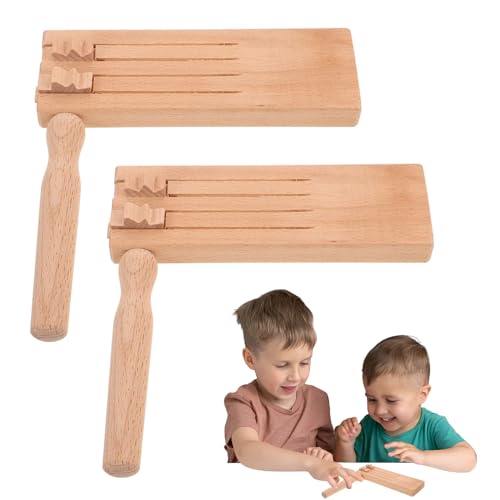 Esshogo 2 Stück Musikinstrument für Kinde, Holz Rassel Ratsche, Musikinstrument für Kinder, Hölzernes Resonanzbrett, Lautmacher, Geräuschmacher, Partygebläse, Holzratsche Geräusche Maker, Esshogo 2 Stück Musikinstrument für Kinde, Holz Rassel Ratsche, Musikinstrument für Kinder, Hölzernes Resonanzbrett, Lautmacher, Geräuschmacher, Partygebläse, Holzratsche Geräusche Maker, von Esshogo