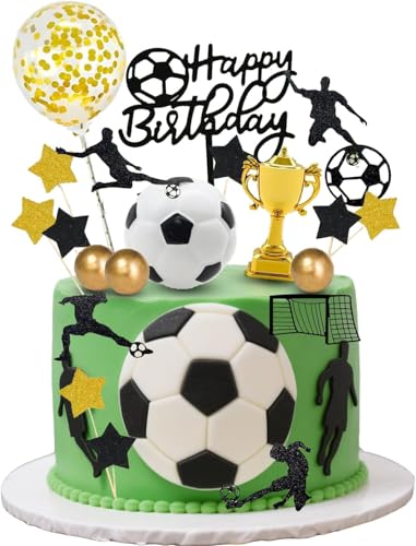 Esshogo 28 pcs Tortendeko Fussball, Torte Kuchendeko, Cake topper fußball, Kuchendekoration mit fußballmotiv, Sport kuchen dekoration,Geburtstagsdeko für fußballfans Esshogo 28 pcs Tortendeko Fussball, Torte Kuchendeko, Cake topper fußball, Kuchendekoration mit fußballmotiv, Sport kuchen dekoration,Geburtstagsdeko für fußballfans von Esshogo