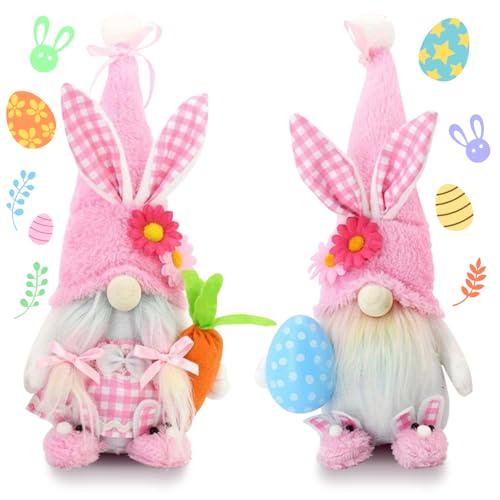 2Pack Ostern Hase Hase Spielzeug für Kinder Ei Holding Plüsch Puppe rosa Puppe Hase Anzug Zubehör perfekte Hase Geschenk für Mädchen und Jungen 31cm x 15cm 2Pack Ostern Hase Hase Spielzeug für Kinder Ei Holding Plüsch Puppe rosa Puppe Hase Anzug Zubehör perfekte Hase Geschenk für Mädchen und Jungen 31cm x 15cm von Esteopt