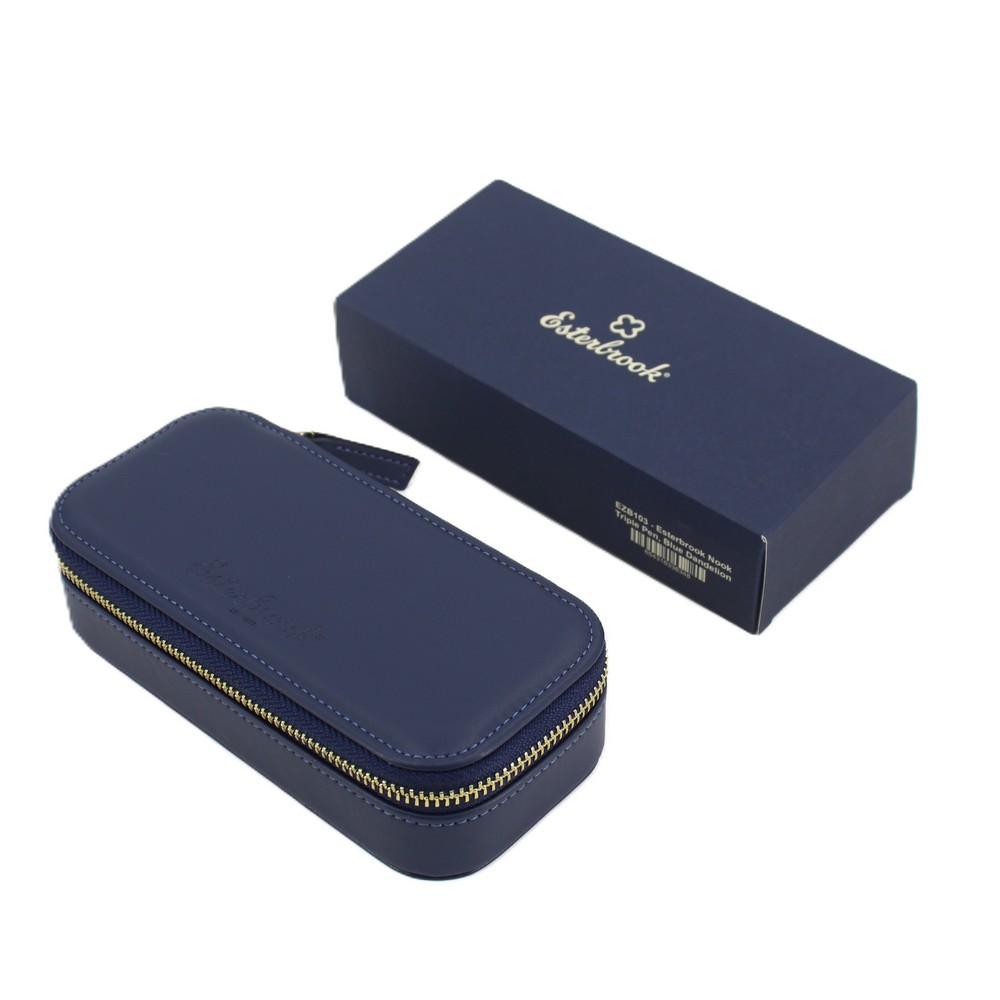 Esterbrook Stifteetui Nook für drei Schreibgeräte Blue Dandelion von Esterbrook